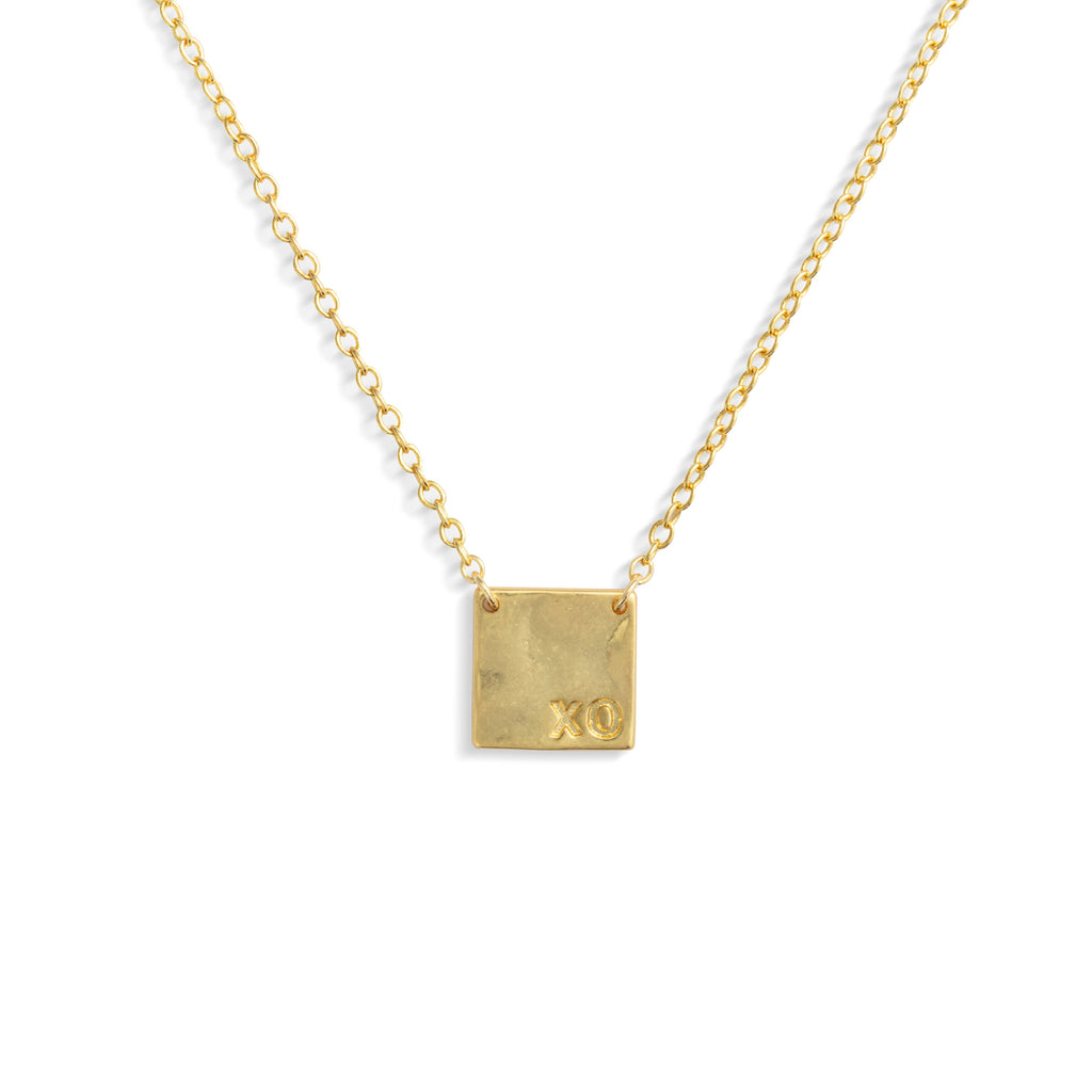 XO Charm Necklace - Gold