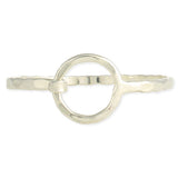 Circle of Trust Silver Hammered Cuff Bracelet