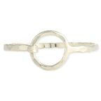 Circle of Trust Silver Hammered Cuff Bracelet