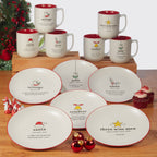 Christmas Sayings Dessert Plates