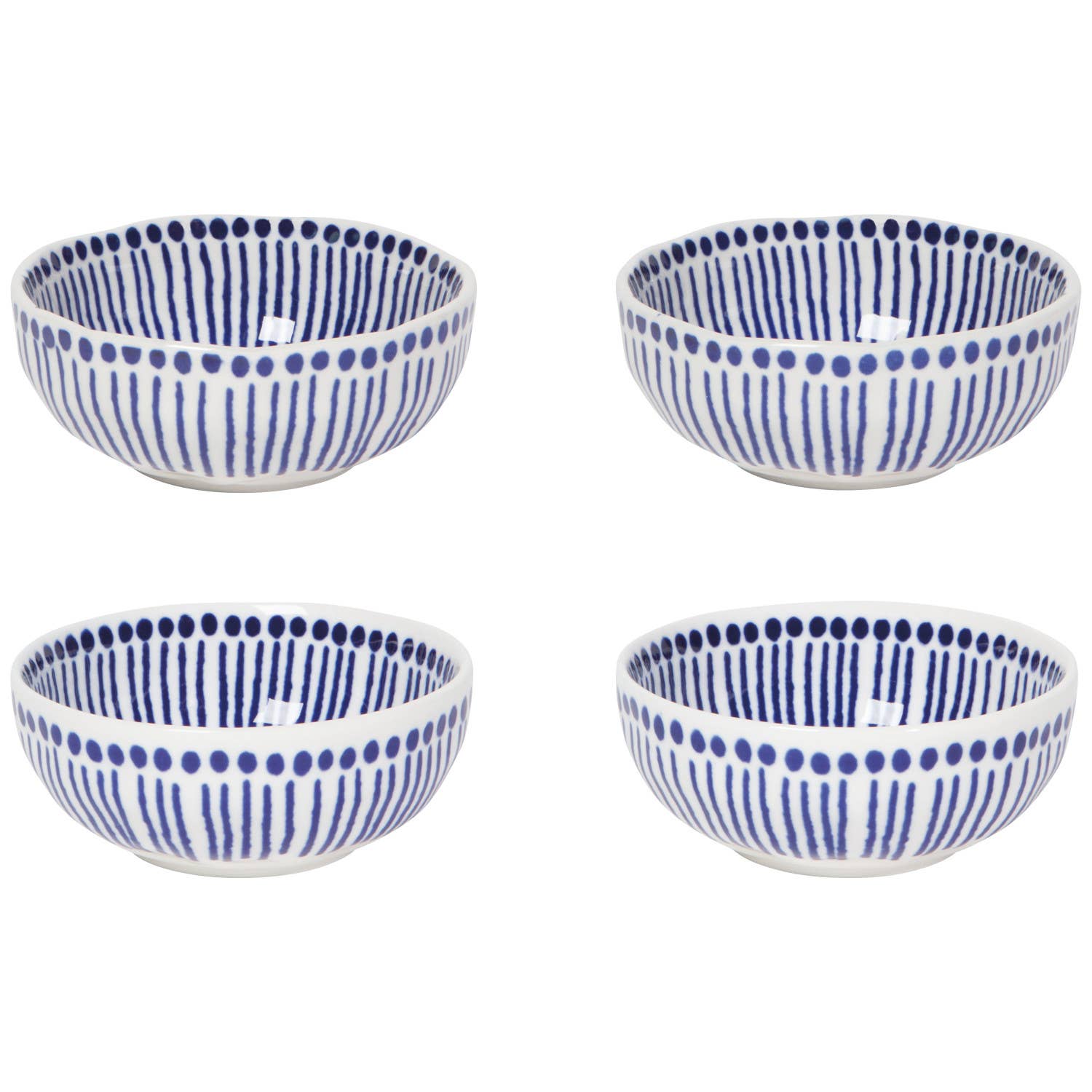 Sprout Stamped Pinch Bowls - Set of 4