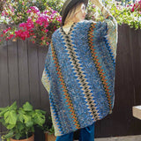 Western Colorful Crochet Patterned Ruana - The Original!