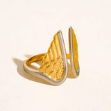 Silvane 18K Gold Non-Tarnish Angel Wing Ring