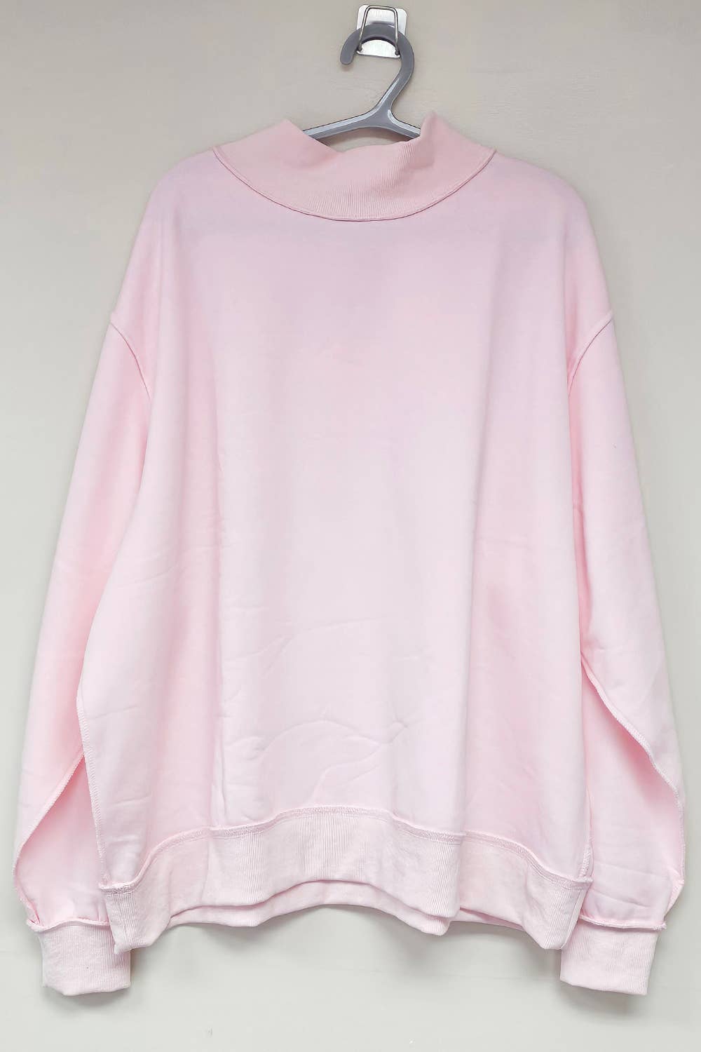 Reversible Mock Neck Sweatshirt Top