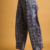 P6317   PAISLEY PRINT WASHED PANTS