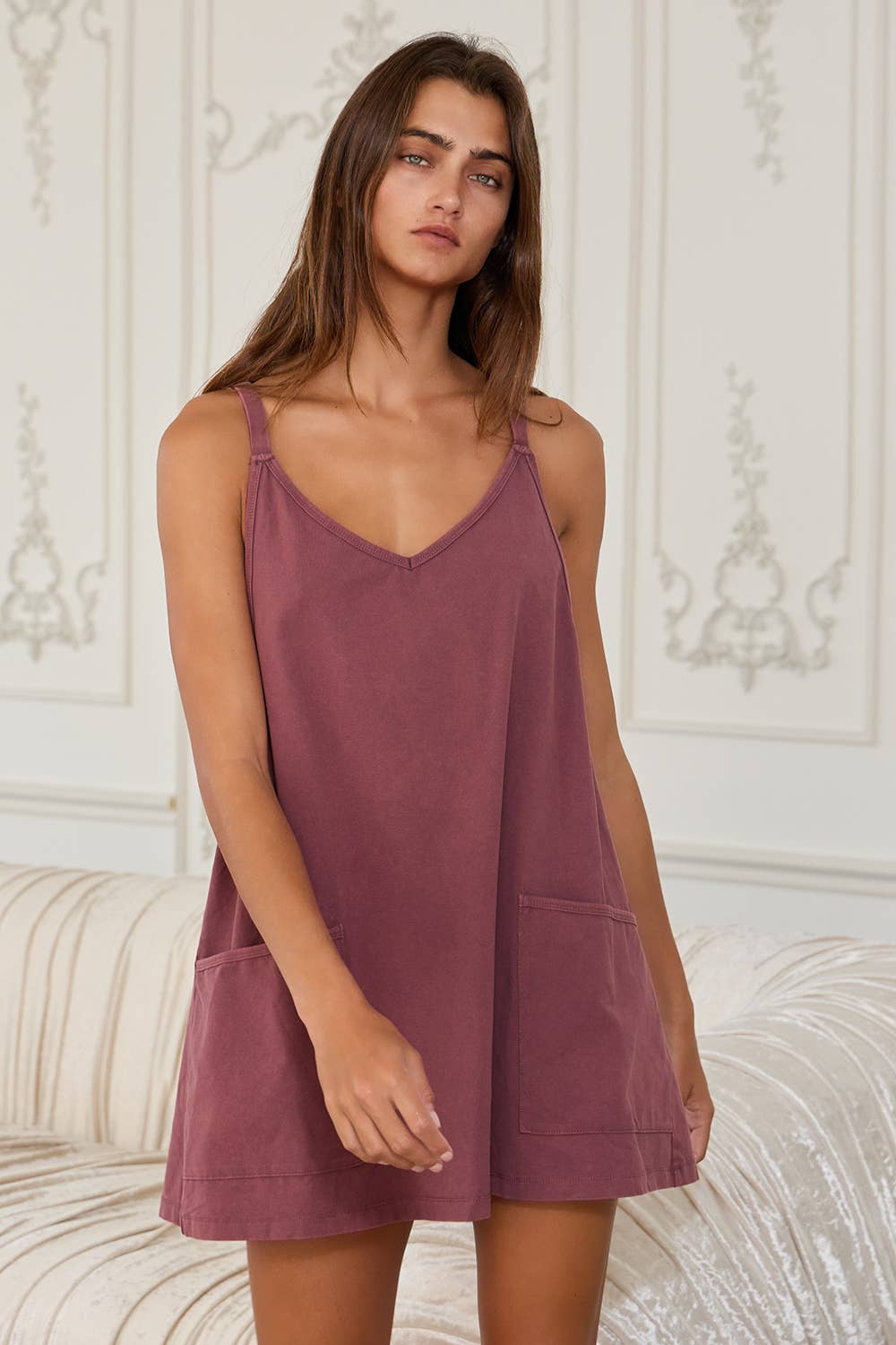 Washed Sporty Romper