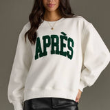 White "Apres" Sweatshirt