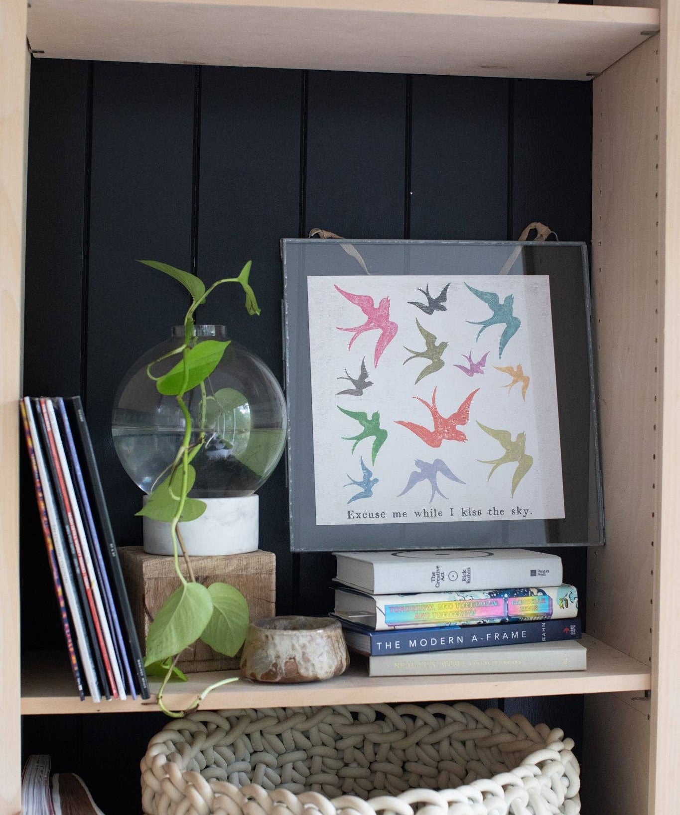 12"x12" Excuse Me While I Kiss The Sky Art Poster