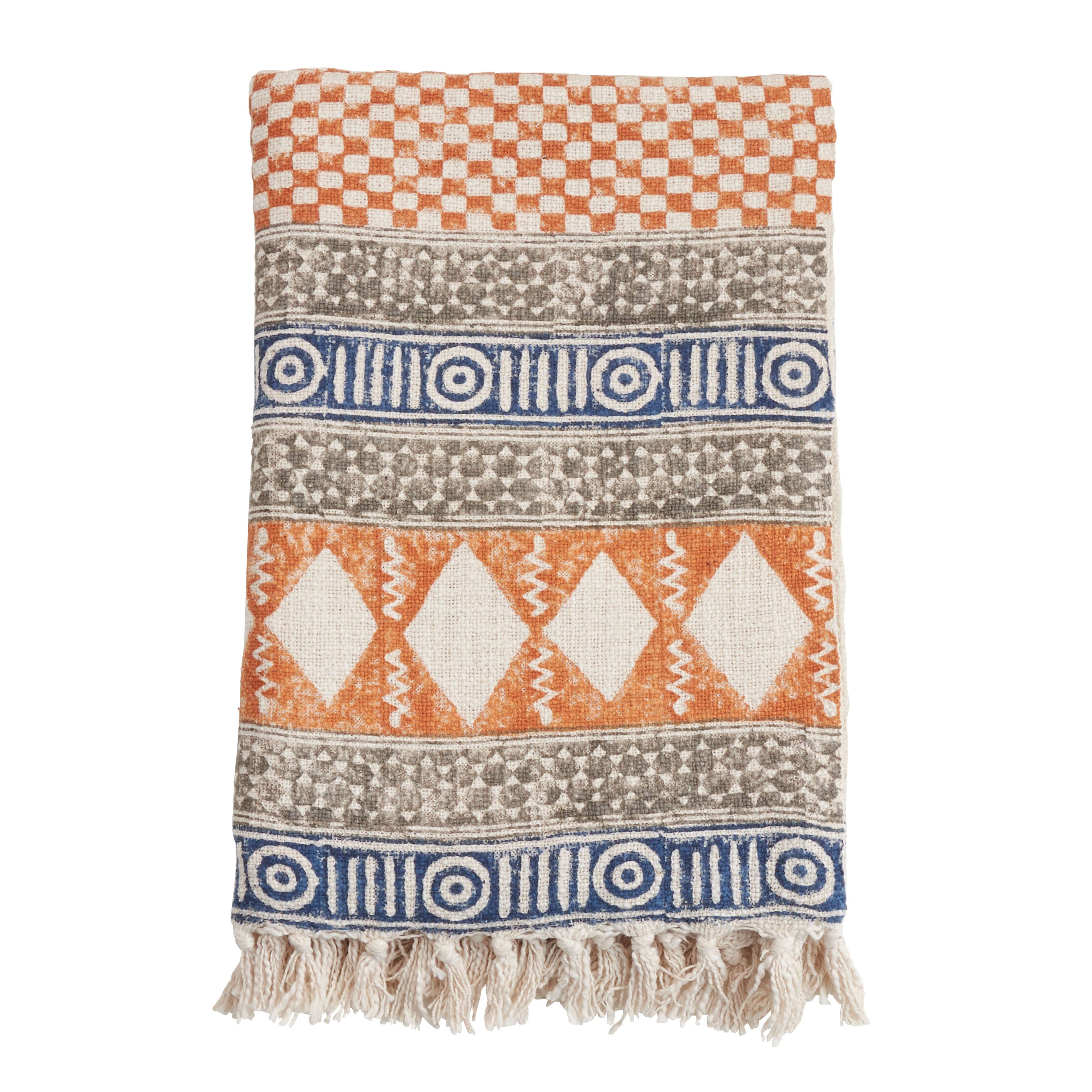 Thrown Thread Block Print Throw – Sugar & Thread