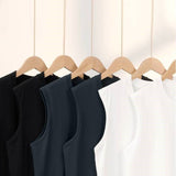 Essential basic plain cotton workout muscle tank top