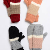 Ultra Soft Mohair Striped Mittens – Cozy Winter Essential❄️