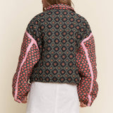 Rose Patterned Padded Jacket