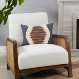 Throw Pillow With Fringe Lace Design
