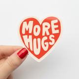 More Hugs Heart Sticker | Cute Love Sticker