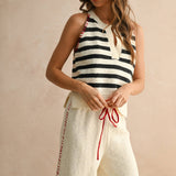Stitch Detailed Knitted Top