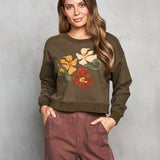 4783-MAT French Terry Applique Sweatshirt