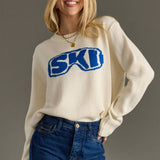 Cream "Ski" Goggle Sweater
