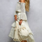 Lace Patched Tote