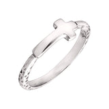 Silpada 'Simplex Cross' Textured Ring
