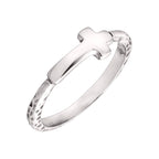 Silpada 'Simplex Cross' Textured Ring