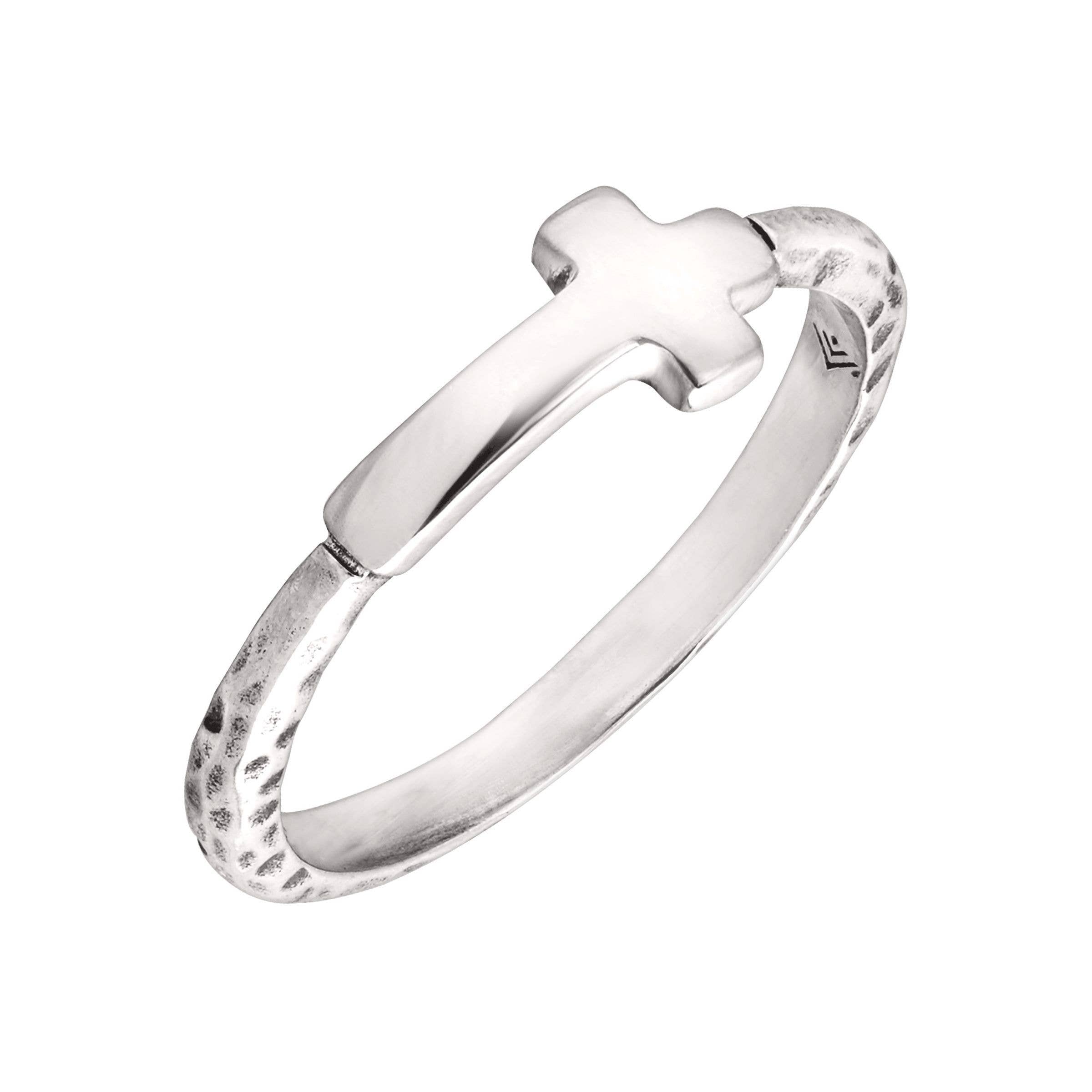 Silpada 'Simplex Cross' Textured Ring