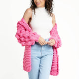 Knit Cardigan with Bauble Sleeves