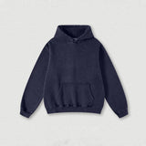 Heavyweight Washed Velvet Hooded Sweatshirt