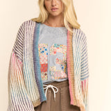 Pastel Rainbow Stripe Cardigan
