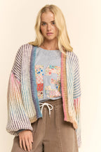 Pastel Rainbow Stripe Cardigan