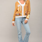 GOLF EMBROIDERED PATCH CARDIGAN LW2119