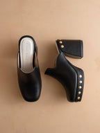 The Sierra | Black Platform Clog
