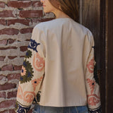 Suzani Embroidered Cotton Floral Jacket