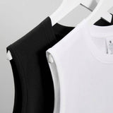 Essential basic plain cotton workout muscle tank top