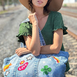 The Perfect Sized Denim Tote