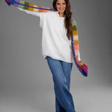 Rainbow Knitted Chunky Scarf