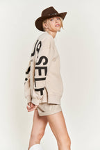 "Be Yourself" Oversized Sweatshirt