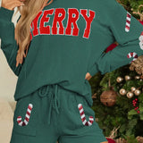 "MERRY" Long Sleeve & Shorts Set