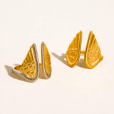 Silvane 18K Gold Non-Tarnish Angel Wing Ring