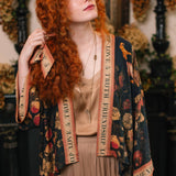 Heart of Gold Pixie Duster Crop Kimono w/ Sacred Heart
