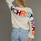 Ivory Merry Christmas Sweater