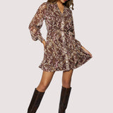 Lover's Waltz Mini Dress - Lurex Chiffon