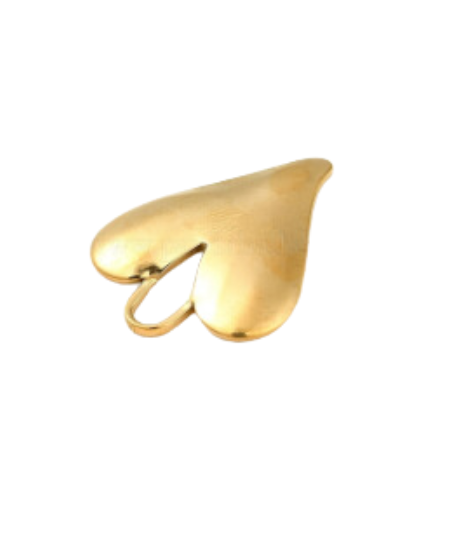 * Gold Statement Heart Charm