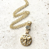 Coin Medallion Charm Necklace