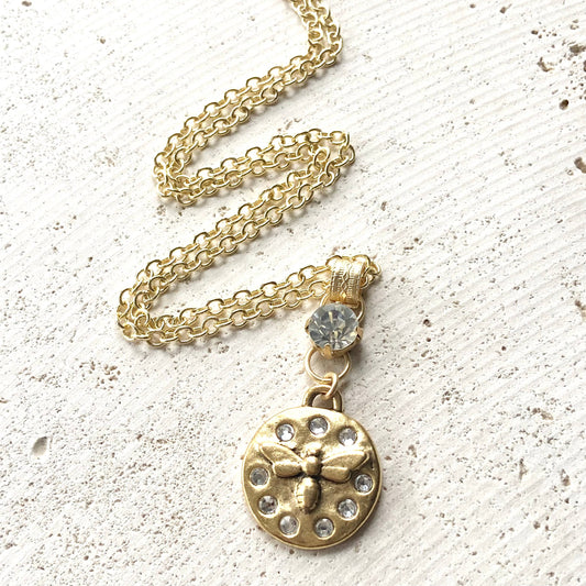 Coin Medallion Charm Necklace