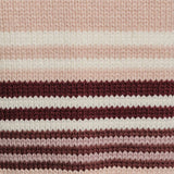 CREW NECK MULTI STRIPE SWEATER WITH WIDE LEG PANTS