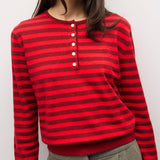 The Virginia Sweater | Henley Color Pop Cardigan