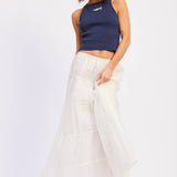 RACER BACK TANK TOP WTIH BEADING