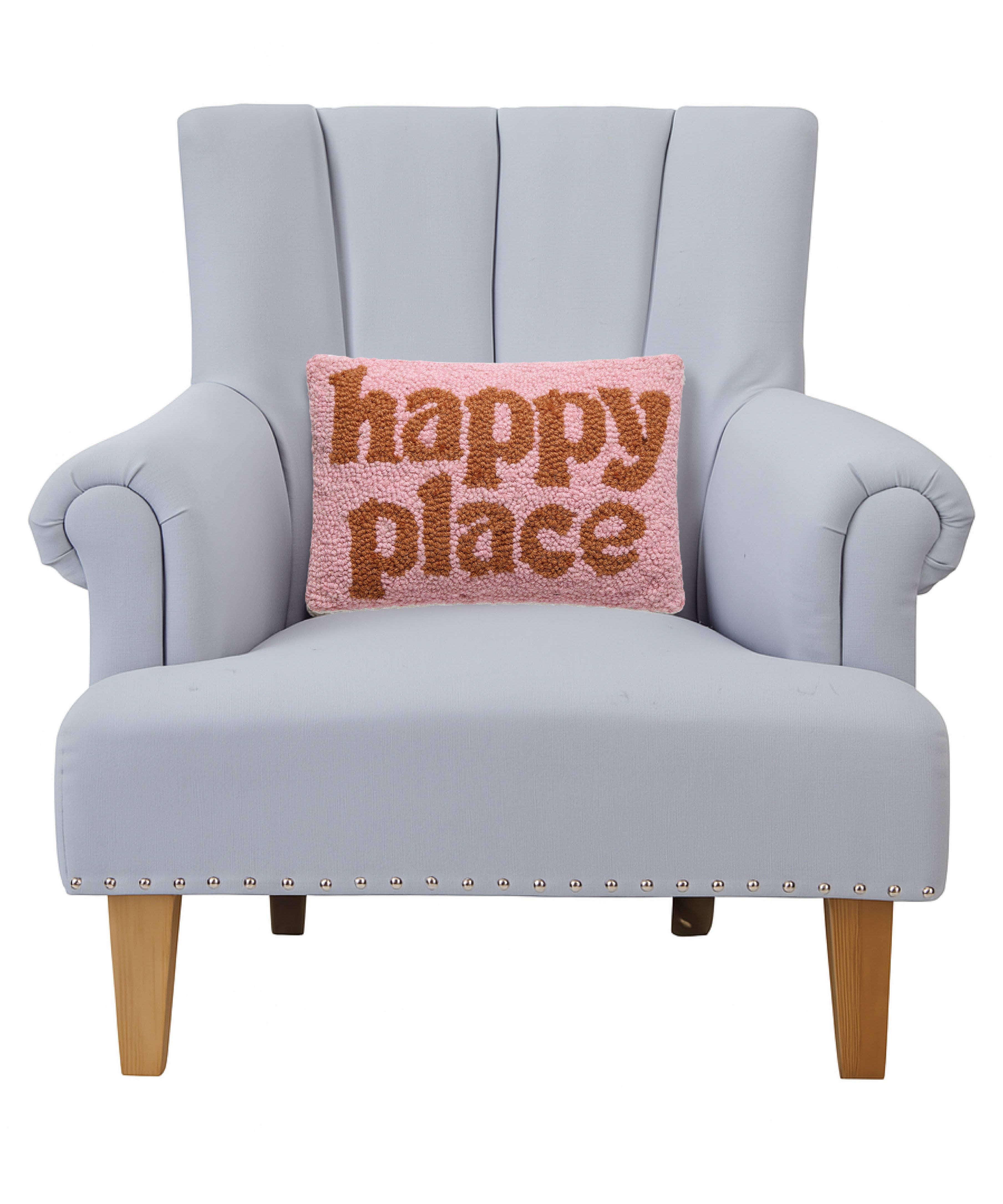 Happy Place Hook Pillow