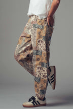 Boho Patchwork Wide Leg Pants