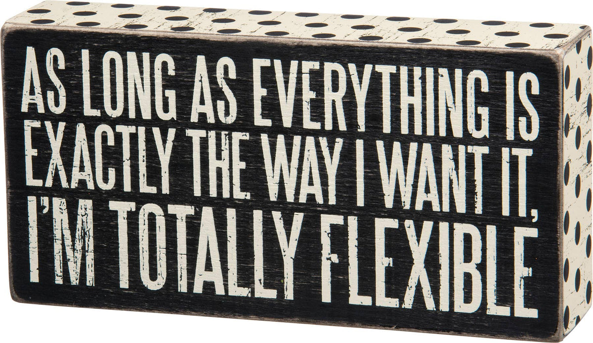 Totally Flexible Box Sign – Sugar & Thread